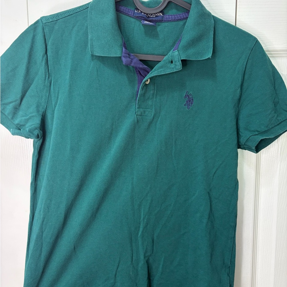U.S. Polo Assn. Kid’s Teal Polo Shirt
